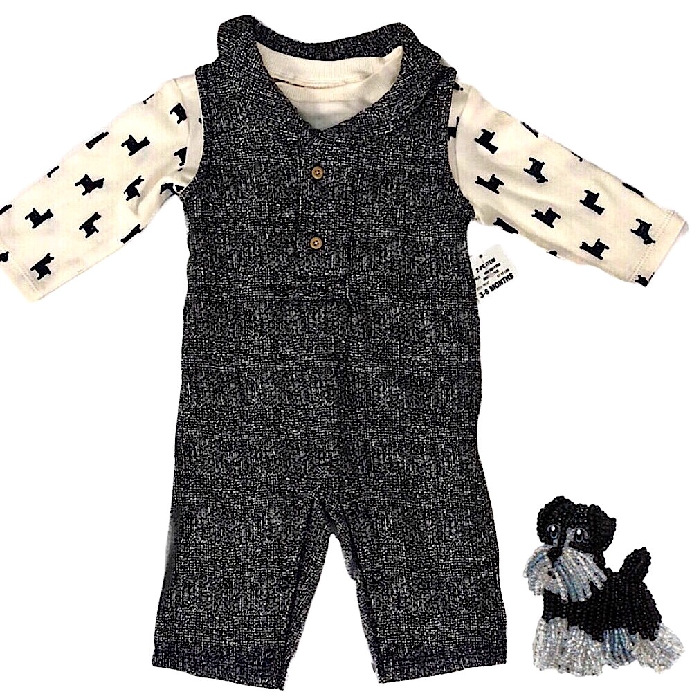 First Impression Infant Tweed 2 PcJumper 3/6 mo